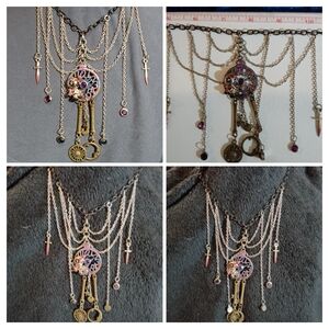 Bohemian Multi-Chain Dreamcatcher Necklace